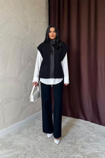 Siyah Yanları Bağlı Yelek resmi